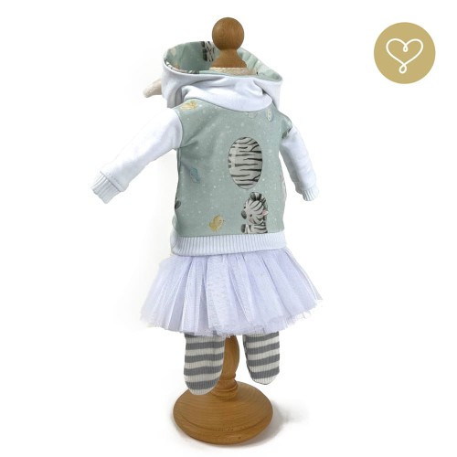Ubranko "Strój Zebra" dla lalki Lullu Dolls 40 cm