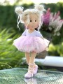 Buty "Baletki różowe" dla lalki Lullu Dolls 40 cm