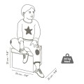 Materiałowe Pudełko/ Siedzisko DJECO "Stars"      DD04489