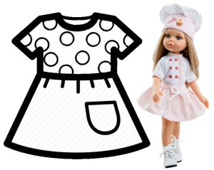Ubranko dla lalki Paola Reina 32 cm