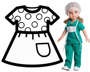 Ubranko dla lalki Paola Reina 32 cm