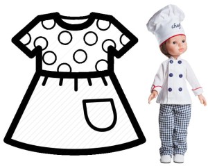 Ubranko dla lalki Paola Reina 32 cm