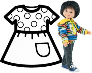 Ubranko dla lalki Paola Reina 32 cm