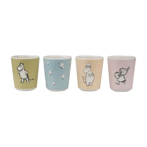 Kubki MUMINKI 200 ml- KOMPLET 4 SZTUK