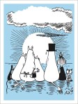 Pocztówka / Kartka okolicznościowa MUMINKI "Moomin Family"