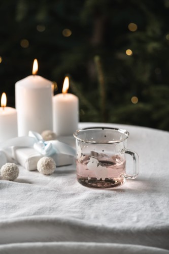 Kubek szklany MUMINKI "Let It Snow" 350 ml     741-035-68