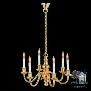 Miniaturowy żyrandol sześcioramienny