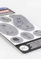 Naklejki odblaskowe tekstylne MUMINKI "Moomin Friends"