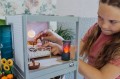 LUNDBY Sypialnia ze stolikami i poduszkami     60-2092