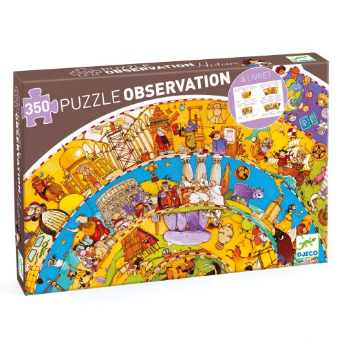 Puzzle DJECO na okrągło "Historia Świata" 350 elementów      DJ07470
