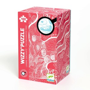 Puzzle DJECO "Zaczarowane Drzewo- Wizzy" + LUPA 100 elementów