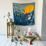 MUMINKI Szal dekoracyjny / Apaszka "Moomin Picnic"