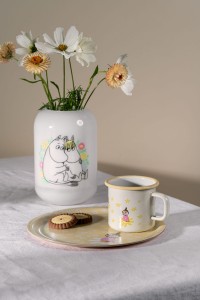 Wazon szklany MUMINKI "Moomin Flowers" 19 cm