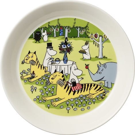 Talerz ARABIA Finland MUMINK "Moomin Graden Party"