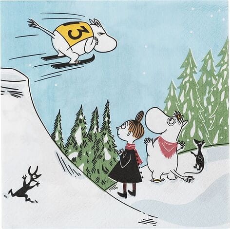 Serwetki MUMINKI "Moomin Ski Jumping"