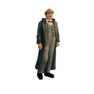 Miniaturowa figurka "Pan w płaszczu"