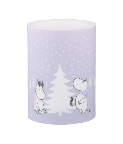 Świeca LED MUMINKI "Snowfall" 10 cm     77-100-02