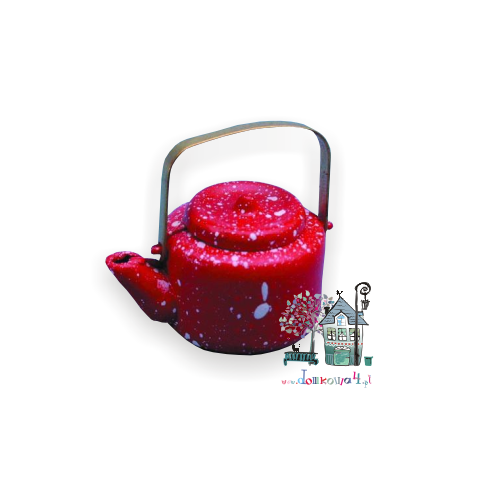 Czajnik czerwony w plamy Z/SA/D1287