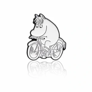 Pin MUMINKI "Panna Migotka na rowerze"
