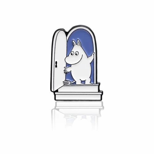 Pin MUMINKI "Muminek w drzwiach"