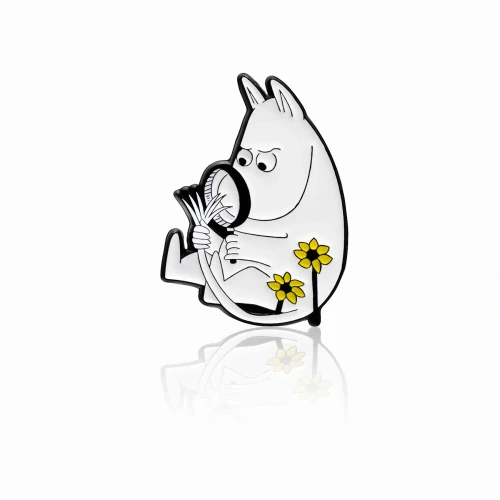 Pin MUMINKI "Muminek z lupą"