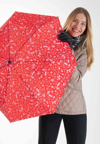 Parasol mały składany MUMINKI "Moomin Garden Red"