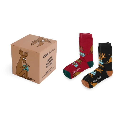 Skarpety męskie MUMINKI - BOX PREZENTOWY 2 pary  SNIFFBOX17A