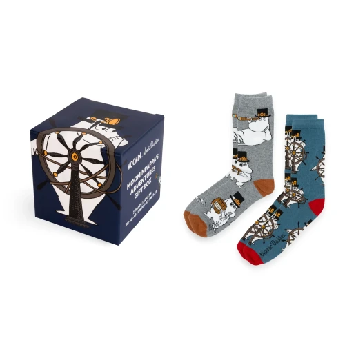 Skarpety męskie MUMINKI - BOX PREZENTOWY 2 pary MPAPPABOX17A