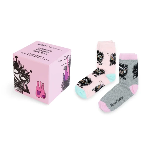Skarpety damskie MUMINKI - BOX PREZENTOWY 2 pary STINKYBOX17A