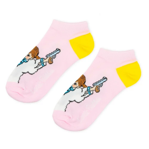 Skarpety damskie 'stopki' PIPPI "Pippi z pistoletami" PIPPI34H