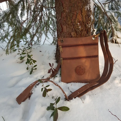 Torebka na ramię MUMINKI "Muminek" brązowa MPU4_Brown
