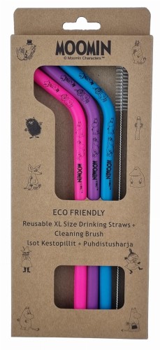 Słomki do napojów silikonowe MUMINKI "Moomin Colors"      SS3