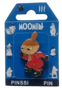 Pin MUMINKI brokatowy "Mała Mi"