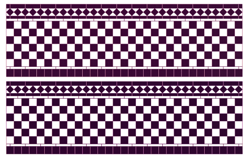 Lamperia "Szachownica granatowa" Z/SA/DIY048C