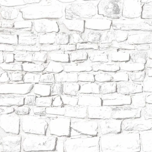 Miniaturowa tapeta 3D "White Stone Wall"     DIY798C