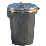 Miniaturowy kubeł metalowy na odpady
