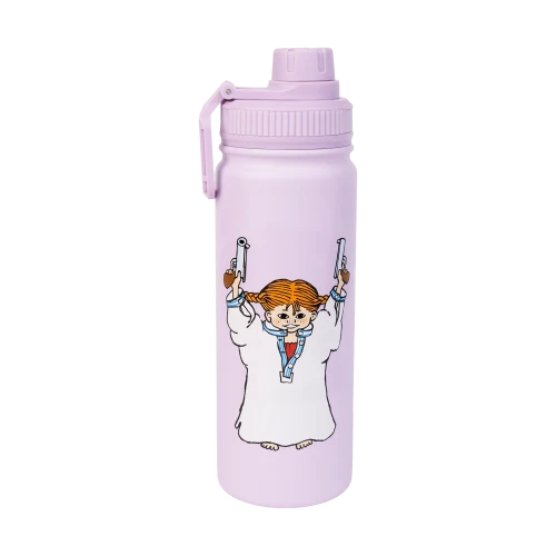 Butelka termiczna PIPPI "Pippi z pistoletami" 550 ml       PIPPI100D