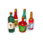 Miniaturowe butelki z alkoholami