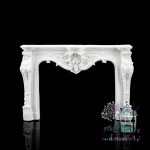 Miniaturowa fasada kominkowa biała