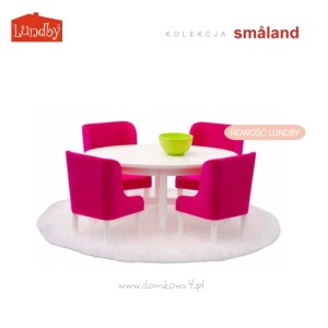LUNDBY Stół z krzesłami