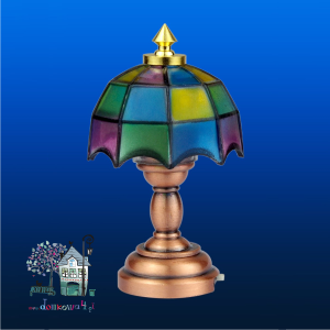 Miniaturowa lampa witrażowa LED