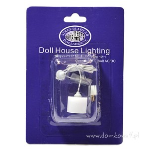 Miniaturowa lampa wisząca biała