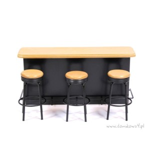 Miniaturowy bar z hokerami