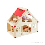 Domek dla lalek CZERWONY