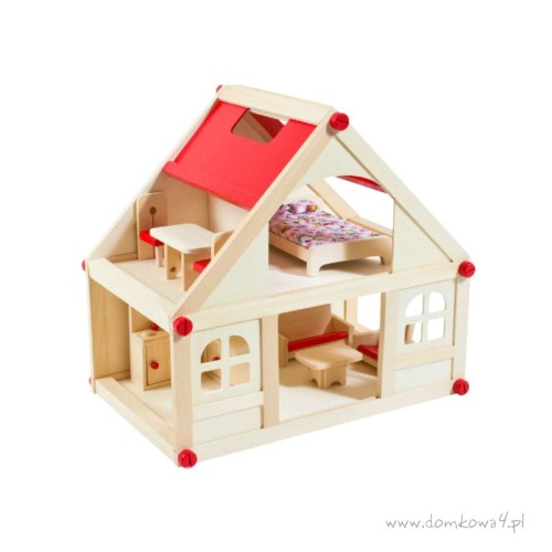 Domek drewniany - CZERWONY Z/G2B/1000006