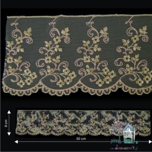 Miniaturowa firanka koronkowa 