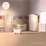 Komplet miniaturowych mebli dziecięcych