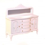 Miniaturowy Kredens / Barek z lustrem