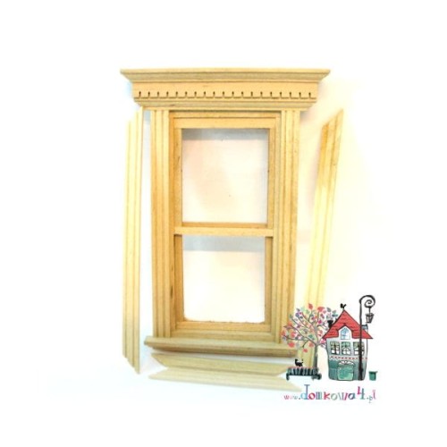 Okno jednoskrzydłowe z gzymsem Z/V/23639