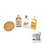 Miniaturowe butelki z alkoholami